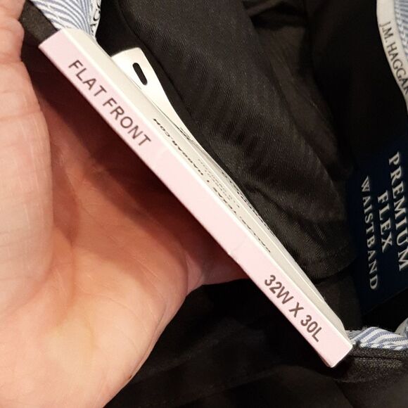 Haggar Straight Fit Charcoal Dress Pants NWT - Picture 7 of 11